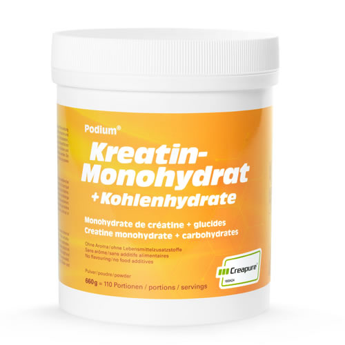 Podium® Kreatin-Monohydrat (Creapure®) mit Maltodextrin & Dextrose Podium® Kreatin-Monohydrat (Creapure®) mit Maltodextrin & Dextrose